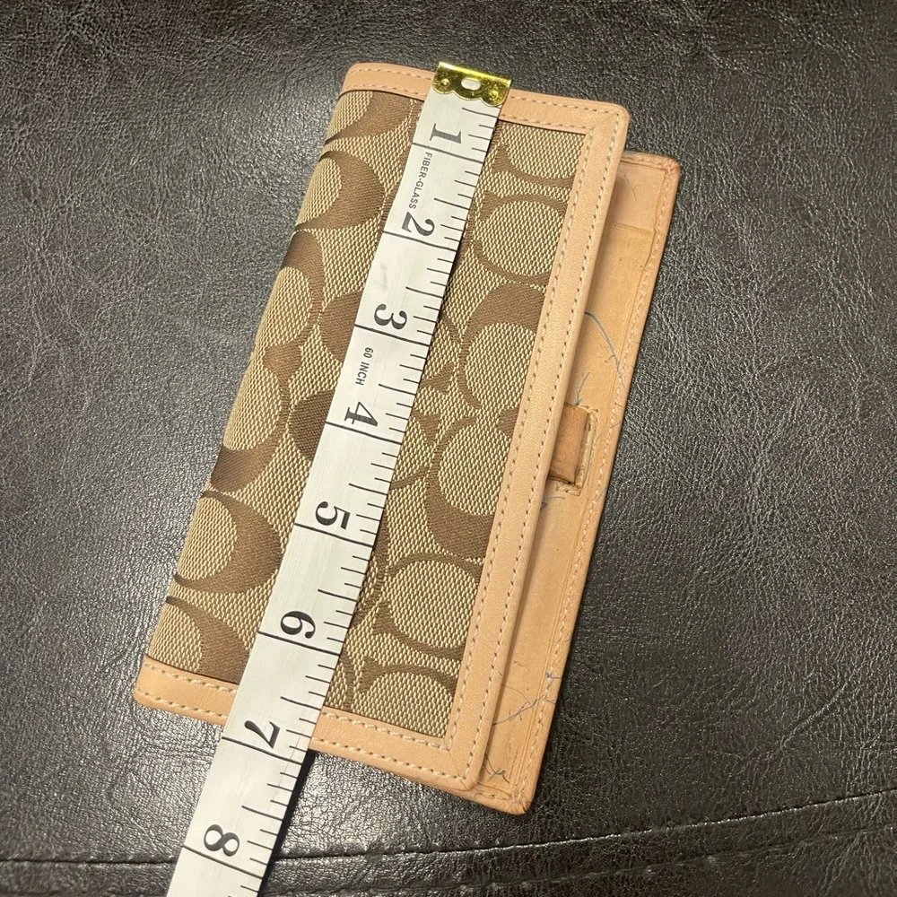 Vintage Coach checkbook case jacquard PEN MARKS - Picture 4 of 5